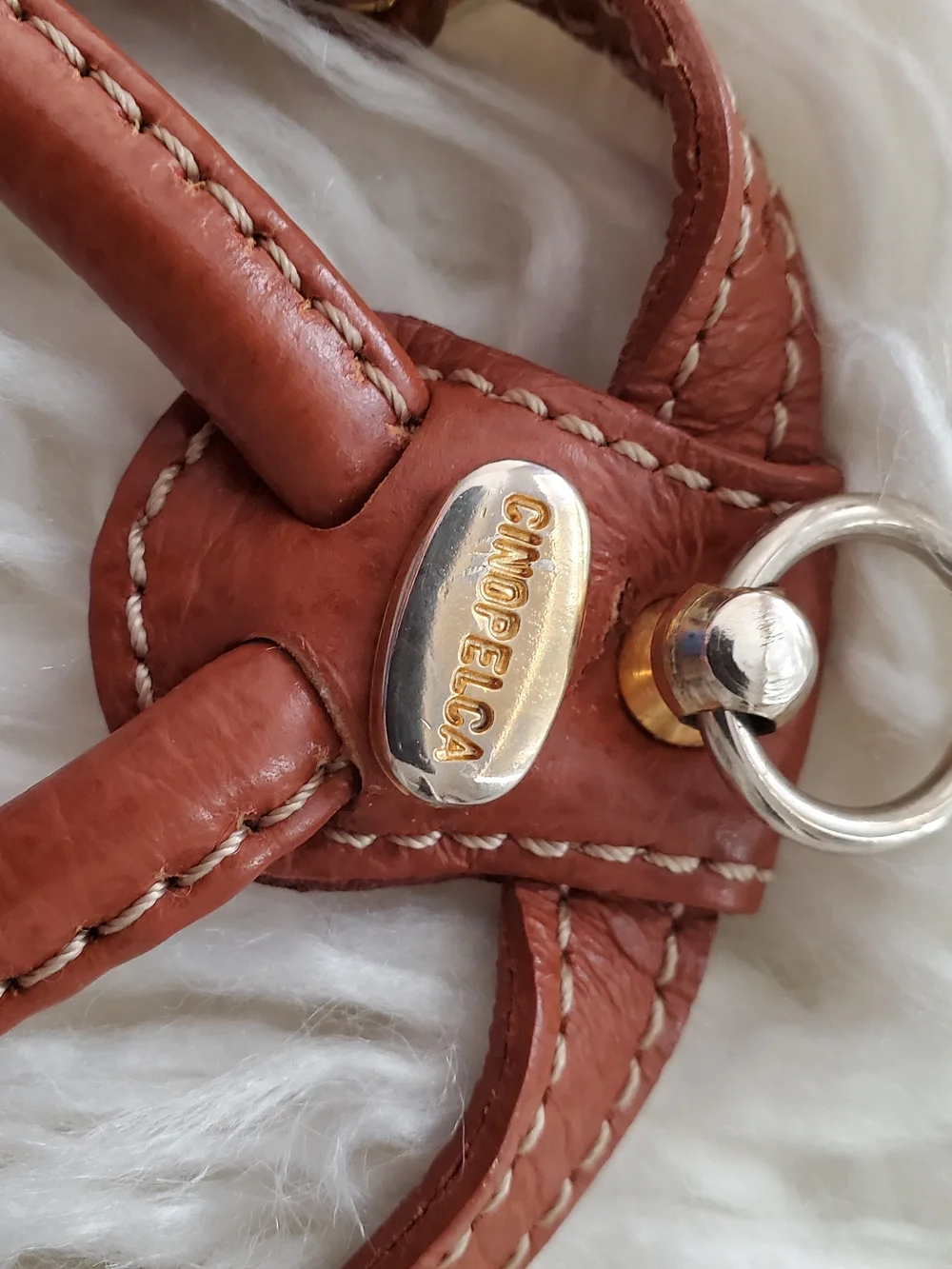 Cinopelca Brown Italian Leather Harness & Matching Lead (Used)